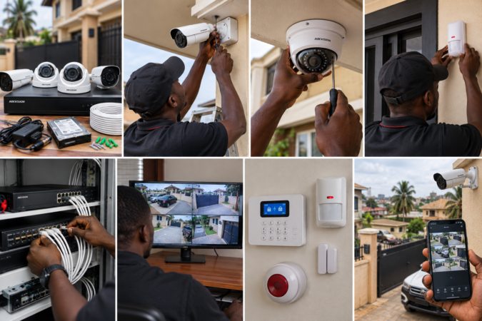 Installation des Systèmes de Surveillance.,