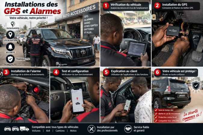 Installations des GPS et Alarmes